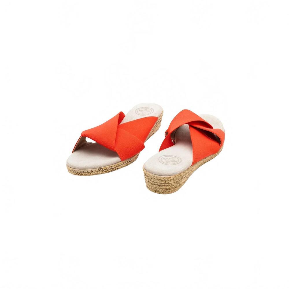 NEW CHARLESTON SHOE CO. women's kay slide sandals in pimiento